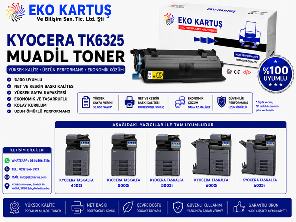 Kyocera TasKalfa 4002i Muadil Toner TK6325