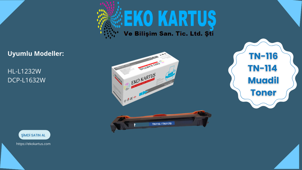 Brother HL-L1232W UYUMLU TONER TN114/TN116