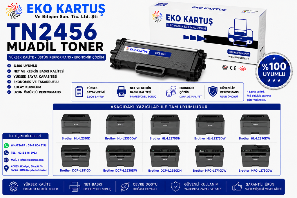 BROTHER DRUM UNIT DR2456/DR2406