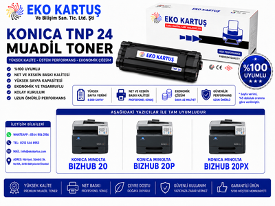 Konica Minolta Bizhub 20 MUADİL TONER TNP-24/TNP24