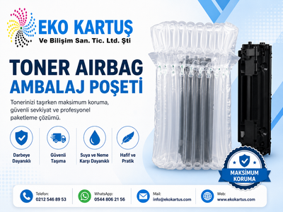 Toner Airbag Ambalaj Poşeti – Şişirilebilir Hava Kolonlu Toner Koruma Ambalajı 10 adet