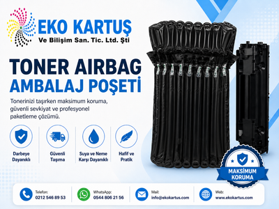 Toner Airbag Ambalaj Poşeti – Şişirilebilir Hava Kolonlu Toner Koruma Ambalajı 10 adet