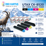 UTAX CK-8520 Set 4 Renk Muadil Toner