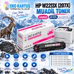 HP W2213X KIRMIZI  (207X)  YÜKSEK KAPASİTE MUADİL TONER ÇİPLİ M255nw / M282nw / M283cdw