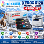 XEROX 6128 SET 4 RENK UYUMLU MUADİL TONER  (2.500 Sayfa)