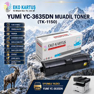 YUMİ YC-3635DN Muadil Toner (TK-1150) – 3.000 Sayfa