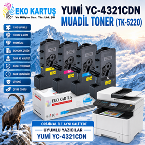 YUMİ YC-4321CDN MUADİL TONER  YC-4321CDW (TK-5220)