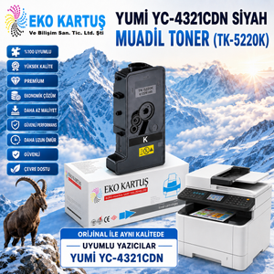 YUMİ YC-4321CDN SİYAH  MUADİL TONER  YC-4321CDW (TK-5220)