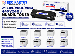 Oki B401 muadil Toner