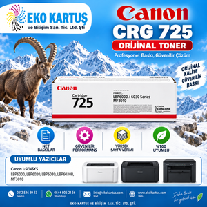 CANON CRG-725  ORİJİNAL TONER LBP600/6030/6020/MF3010  (3484B002)