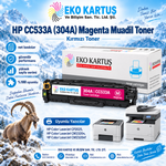 HP CC533A KIRMIZI MUADİL TONER  304A/305A/ CE413A /CF383A CRG718MG(2800 Sayfa)