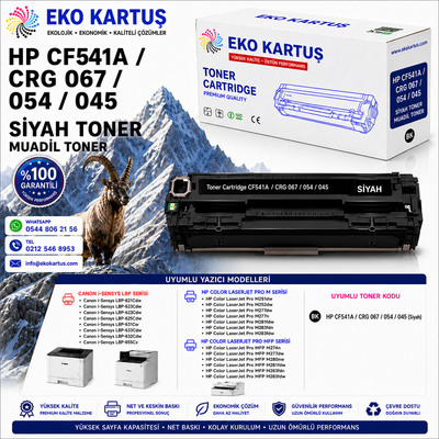 Hp Color LaserJet Pro MFP M281fw Uyumlu Sıfır İthal Toneri CF540A  CRG054  crg 067 crg 045 seti