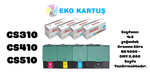 Lexmark CS510dte SET 4 RENK Yüksek Kapasiteli Uyumlu Sıfır İthal Toner CS310