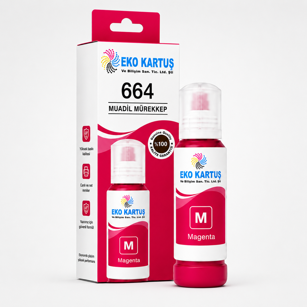 Epson 664 kırmızı Mürekkep   (Muadil)