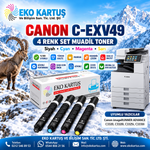 Canon C-EXV49 Muadil Fotokopi Toneri 4 Renk Set – C3320i / C3325i / C3330i