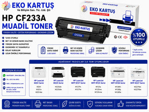 HP LaserJet Ultra M106w Siyah Muadil Toneri 33A (CF233A)
