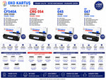 Hp Color LaserJet Pro MFP M281fw Uyumlu Sıfır İthal Toneri CF540A  CRG054  crg 067 crg 045 seti