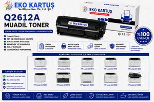 HP Q2612A Muadil Toner 12A 1010/1015/1018/1020