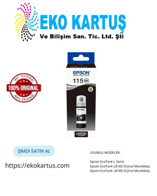 Epson EcoTank Pro 115 SET 6 RENK Orijinal Mürekkep  L8160,  L8180