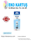 Epson 108   SET 6 RENK  Orijinal Mürekkep L8050,  L18050