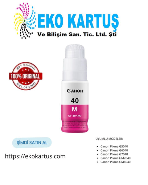 Canon GI-40 MAGENTA Original Ink 3401C001