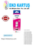 Epson EcoTank 113 CMYK SET 4 RENK Orijinal Mürekkep C13T06B440