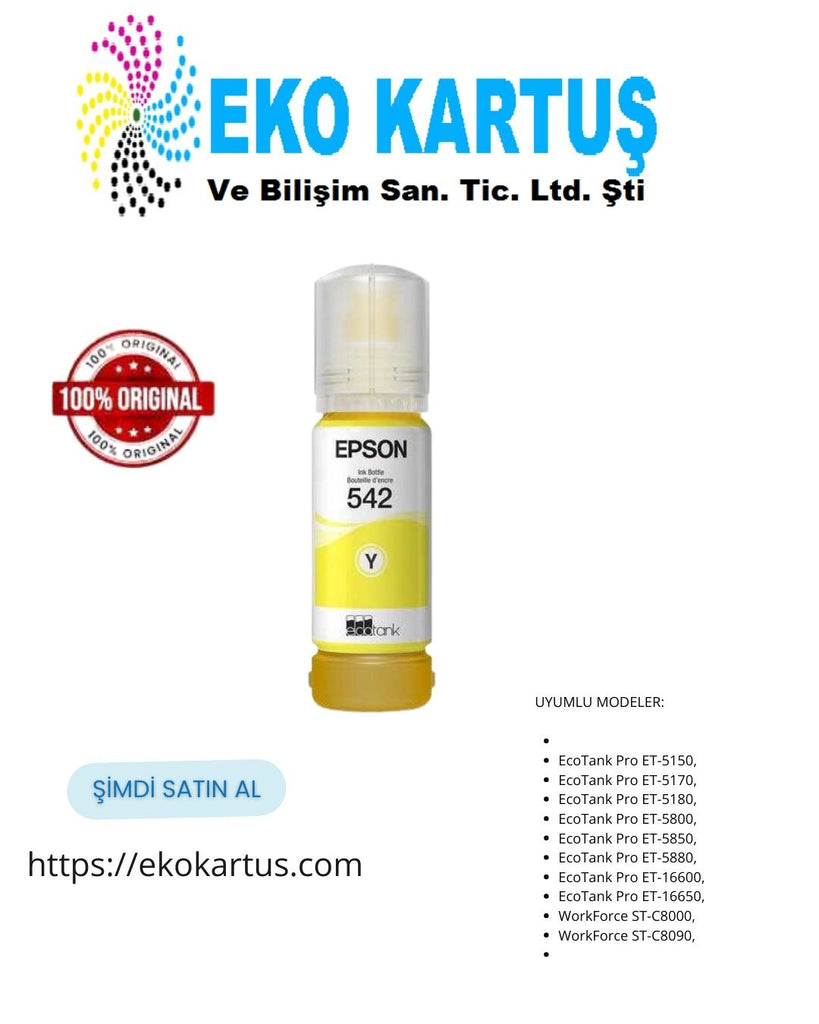 Epson EcoTank Pro 542 YELLOW Orijinal Mürekkep C13T06A492