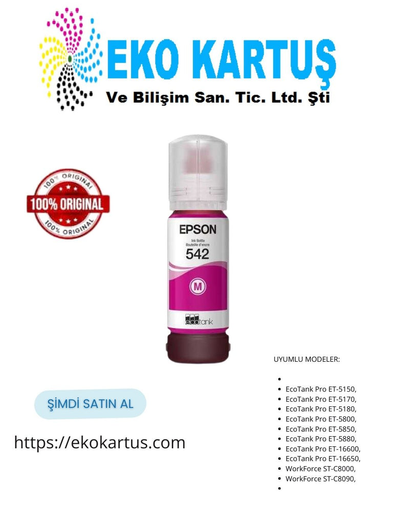 Epson EcoTank Pro 542 MAGENTA Orijinal Mürekkep C13T06A392