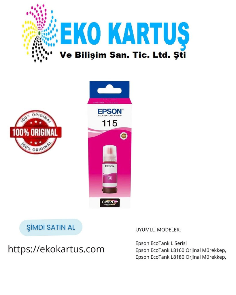 Epson EcoTank Pro 115 MAGENTA Orijinal Mürekkep C13T07D34A