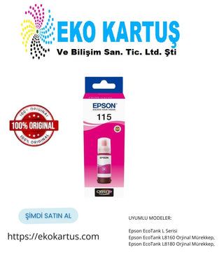 Epson EcoTank Pro 115 MAGENTA Orijinal Mürekkep C13T07D34A