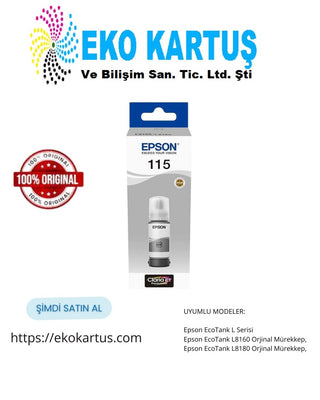 Epson EcoTank Pro 115 GREY Orijinal Mürekkep C13T07D54A