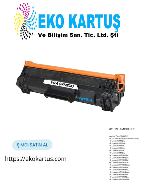 Hp W1420A (142A) Muadil Toner