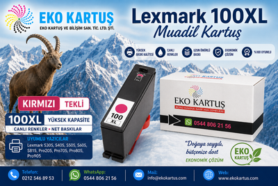 Lexmark Prospect Pro 805 Muadil Kartuş 100XL SET 4 RENK