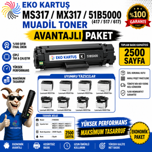 Lexmark MS 317/ MS 417 /MS 517 /MS 617 Muadil Toner 51B5000