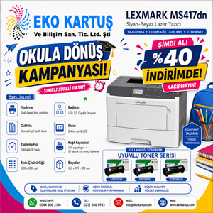 Lexmark MS417dn DUBLEKS Yazıcı