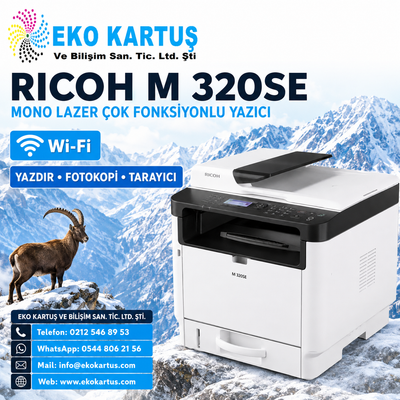 Ricoh M320SE  Mono Çok Fonksiyonlu Lazer Yazıcı