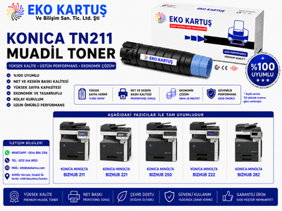 Konica Minolta Bizhub 250 TN211/TN-211  Muadil Toner